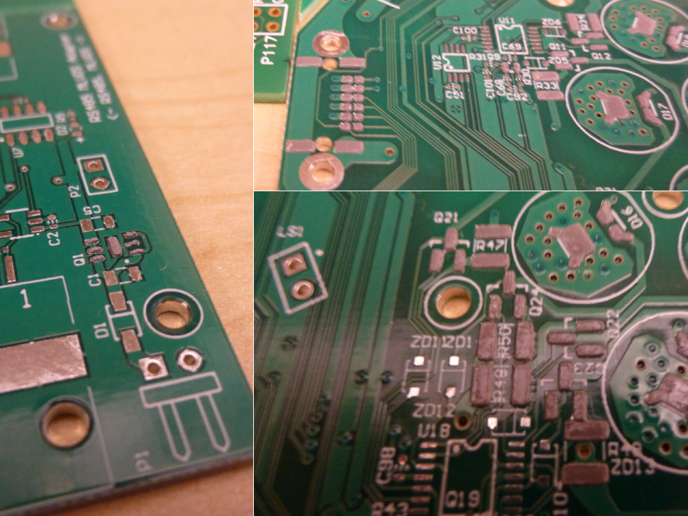 Solder paste stays well on the pads